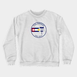 Colorado Flag Disc Golf Crewneck Sweatshirt